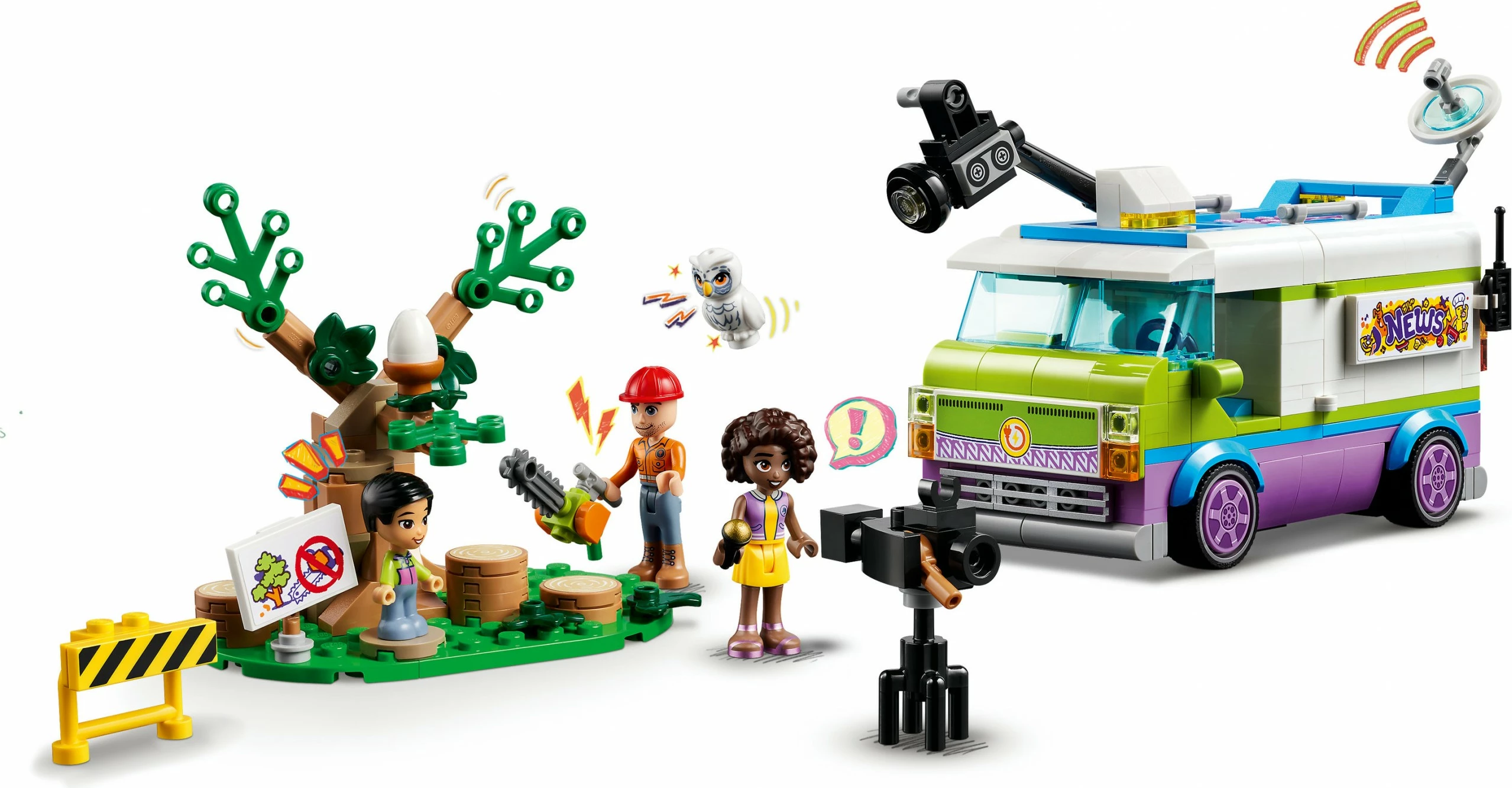 Set ndërtimi LEGO Friends 41749 Nachrichtenwagen, multikolor