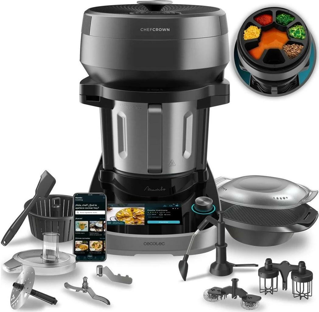 Procesor ushqimi Cecotec Mambo CooKing Unique, 4.5L, 2200W, hiri