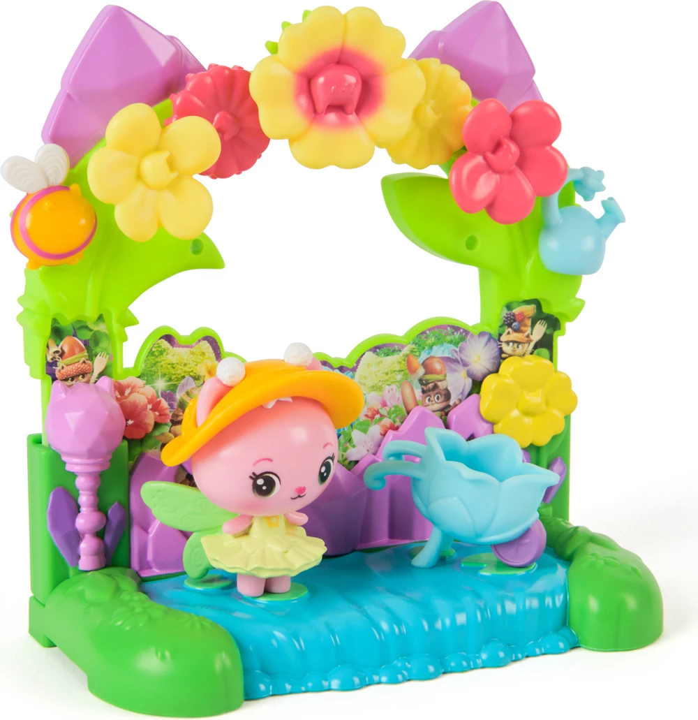 Gabby's Dollhouse Queen Kitty Fairy's Garden Balcony Playset The Movie