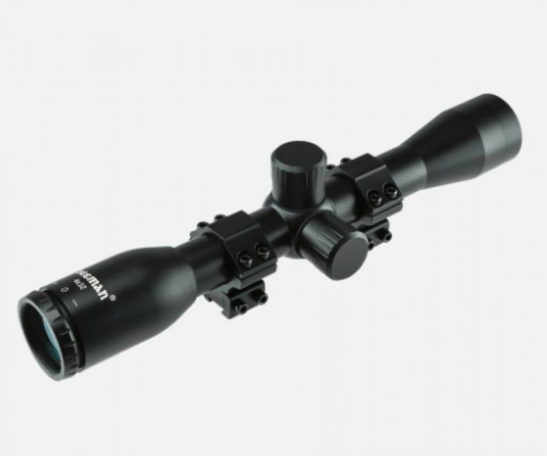 Teleskop për pushkë Beeman 4x32 me montim, i zi