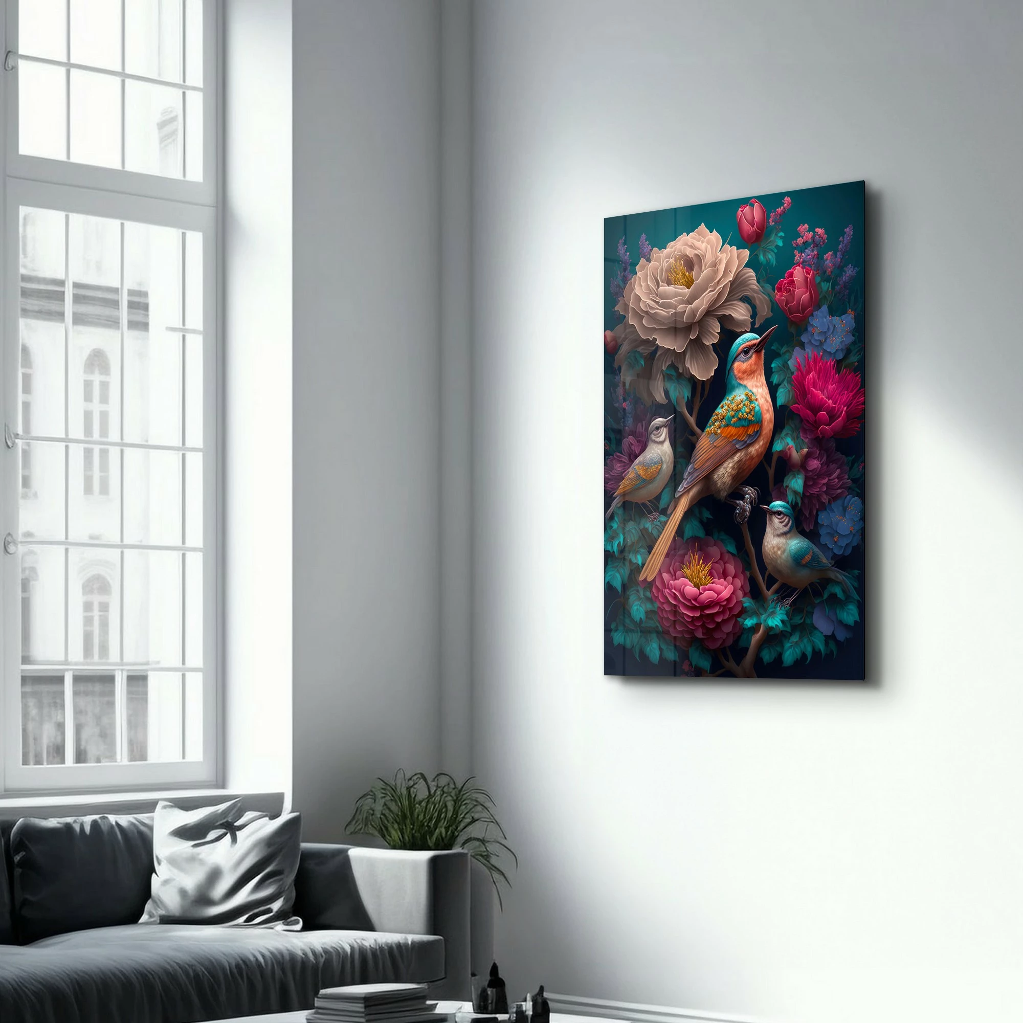 Pikturë dekorative prej xhami të temperuar Wallity, SPR-1310, 70x110cm