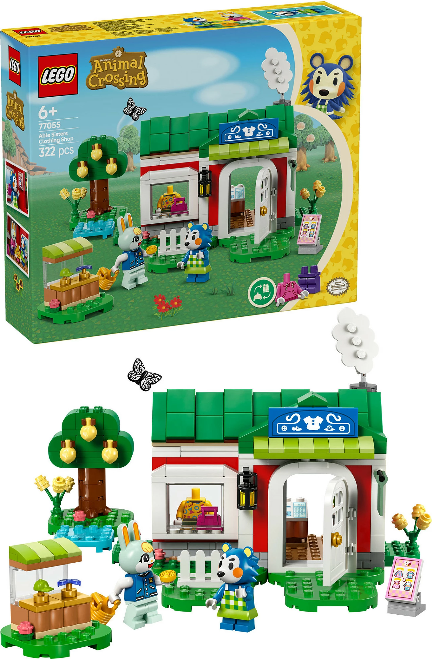 Set ndërtimi LEGO Animal Crossing 77055, 322 pjesë, shumëngjyrësh
