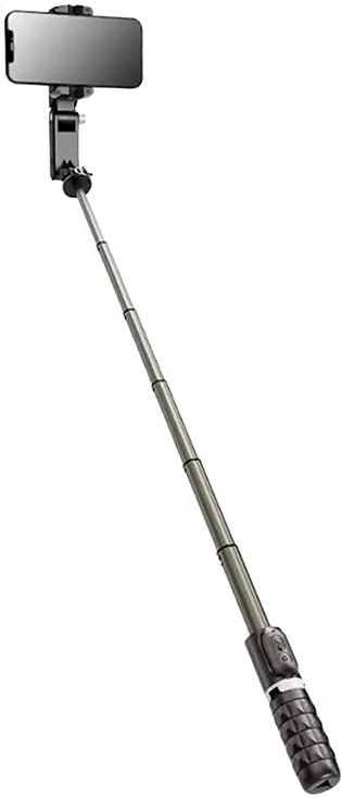 Gimbal me dritë APEXEL Q18, për celular, i zi