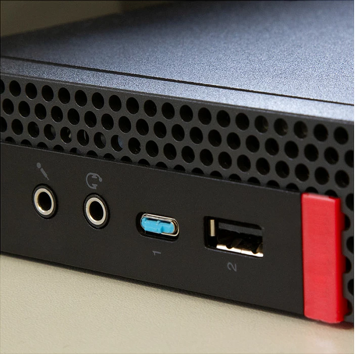 Bllokues porte USB-C LogiLink, 1 çelës + 4 bllokues, gri/kaltër