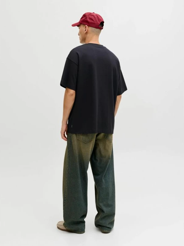 Maicë për meshkuj Jack&Jones JJEBARRON TEE SS O-NECK NOOS 12298906, e zezë [Madhësia: XS]