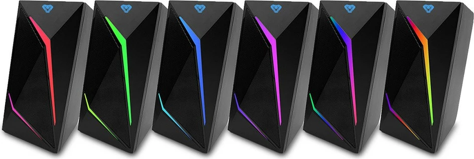 Altoparlantë gaming Media-Tech Cobra Pro Urion 2.0 MT3172, Bluetooth 5.0, RGB, të zinj