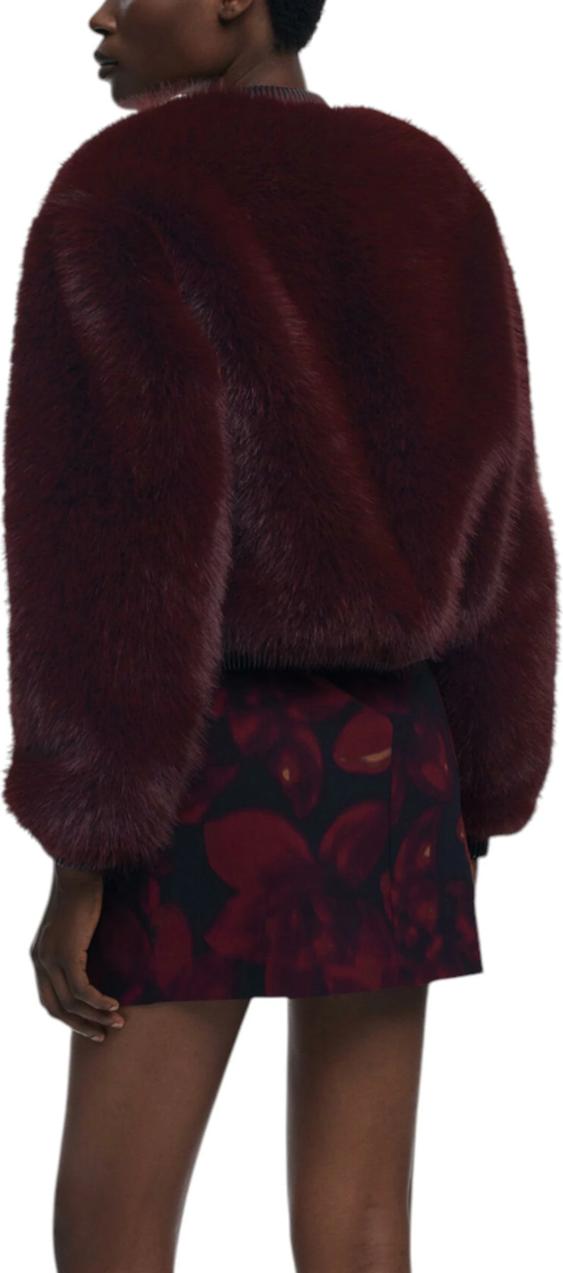 Jakne për femra Desigual CHAQ_RASPBERRY 25WWEW67, bordo [Madhësia: M]