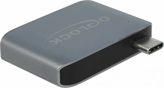 Adapter audio USB-C DeLOCK 63965, 3.5mm + USB 3.0, alumin, antracit
