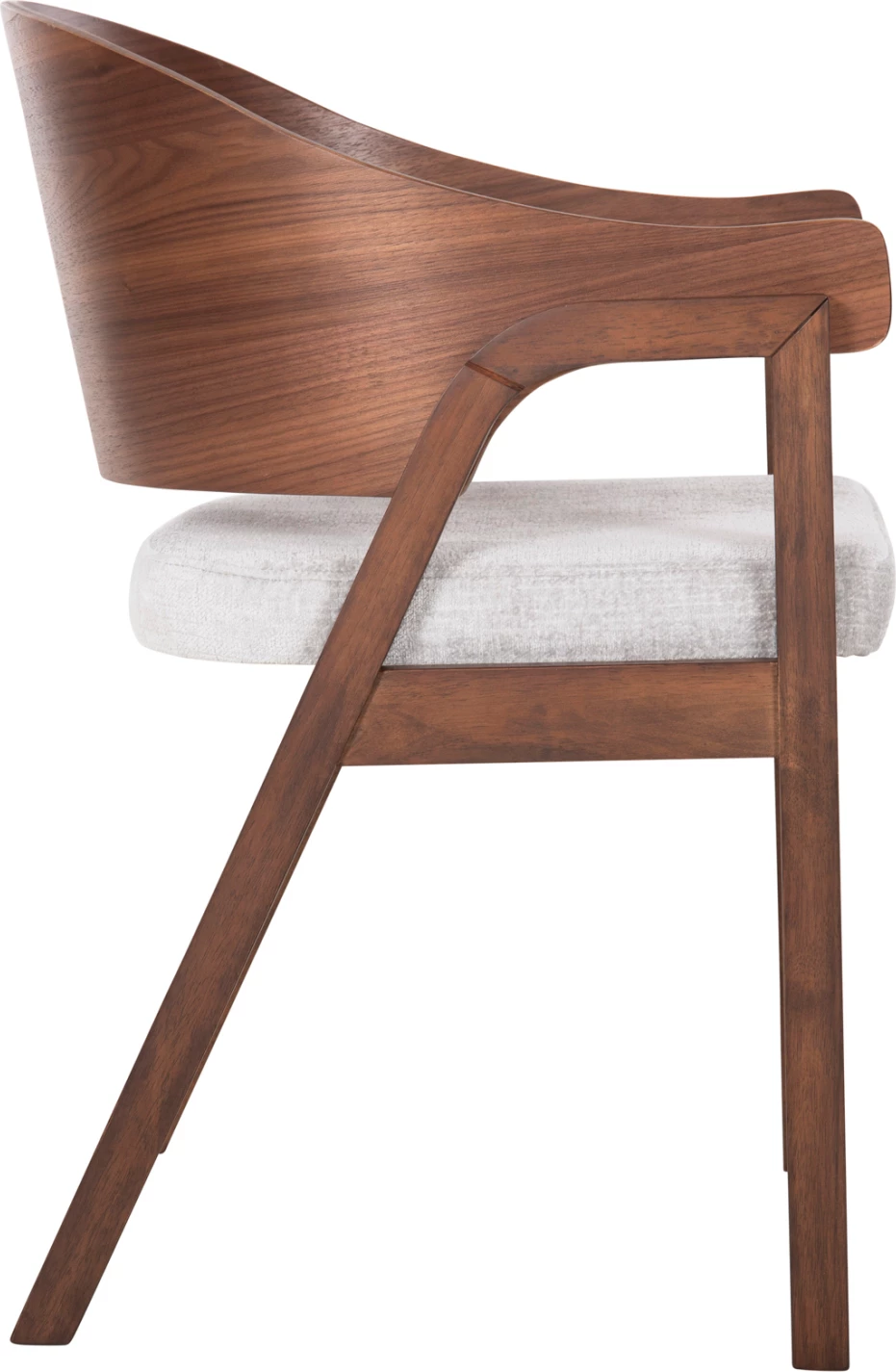 Karrige për ngrënie NERO FH9972 dru gome ngjyrë arre-gri, set prej 2 copë