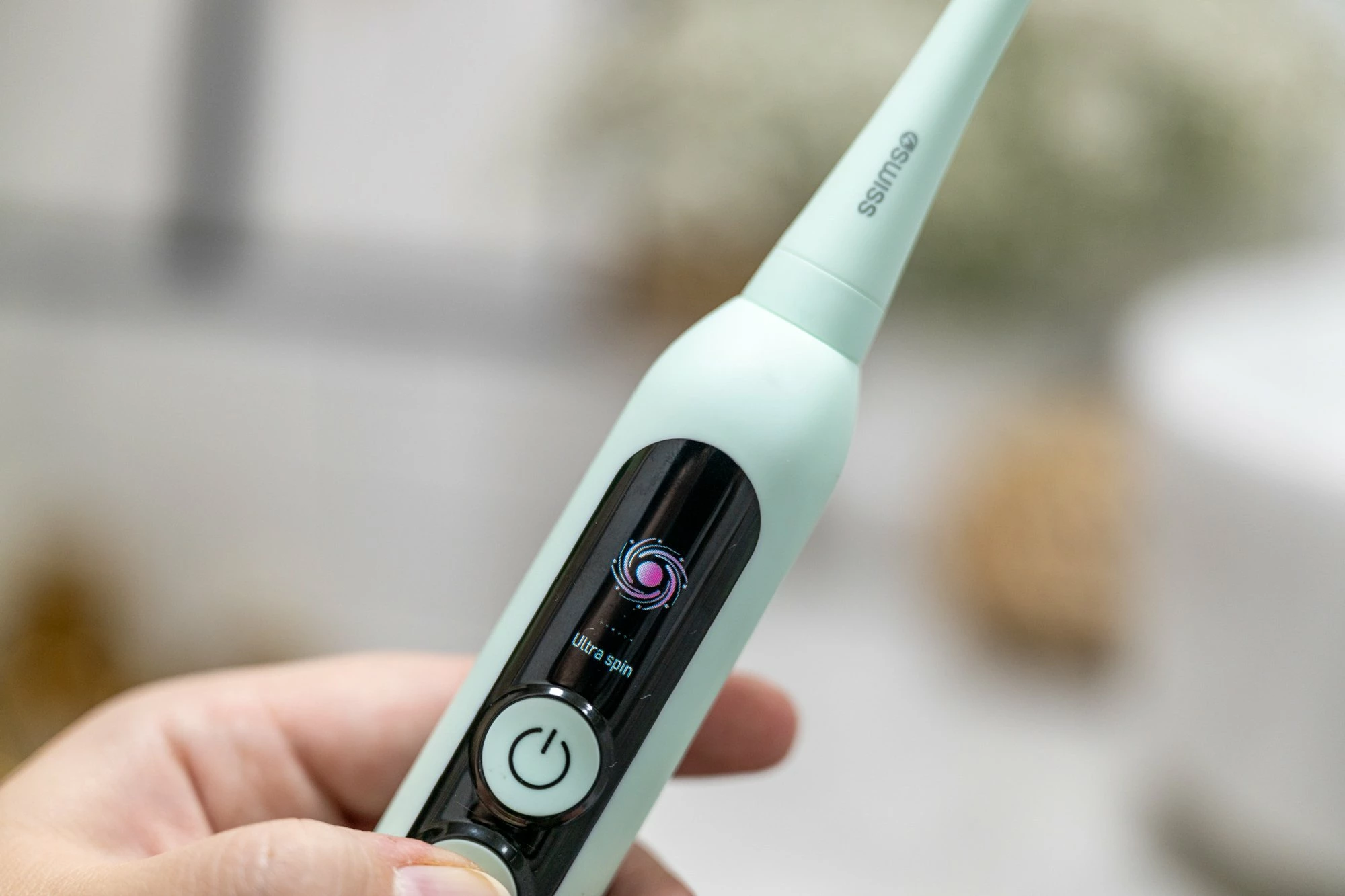 Furçë dhëmbësh elektrike 4Swiss ST216 Electrosonic Care+, 6 mënyra, 2 koka, bateri 2000 mAh, LCD, IPX7, mint, set 2 copë