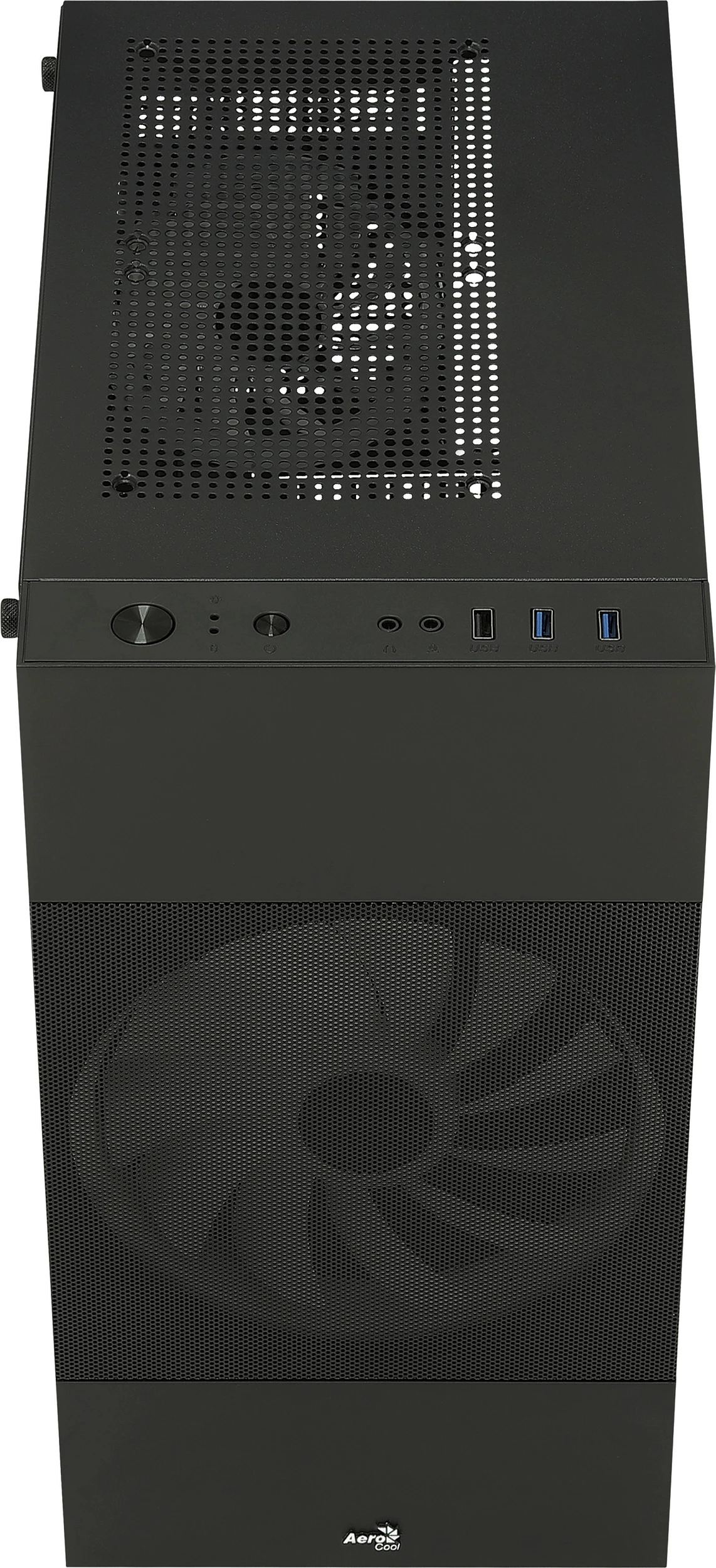 Kasë Aerocool Atomic Lite v1, Mini Tower, microATX/Mini-ITX, RGB, e zezë