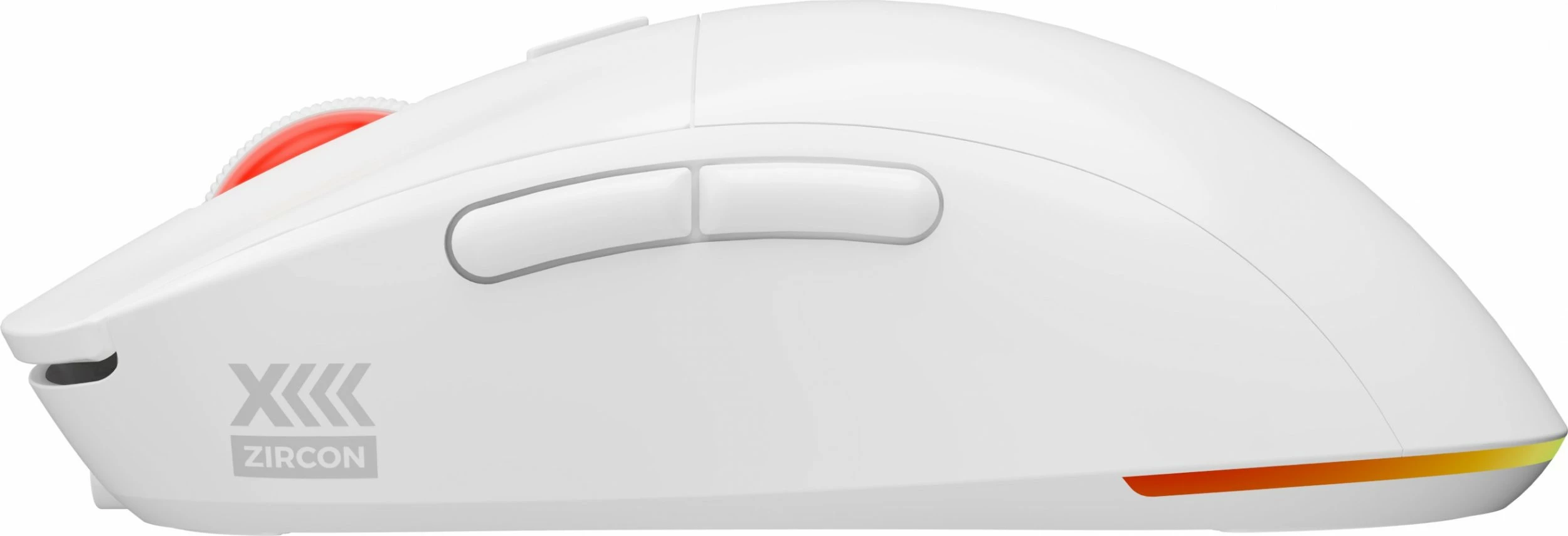 Maus gaming GENESIS Zircon XIII NMG-2090, PAW3395, 26000 DPI, 2.4GHz/USB, RGB, 7 butona, i bardhë