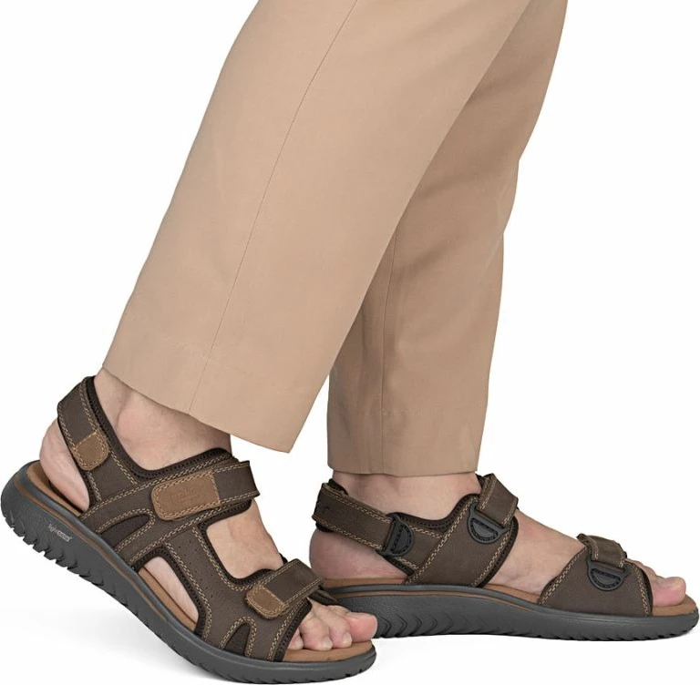 Sandale lëkure për meshkuj Rieker 26450-26, kafe