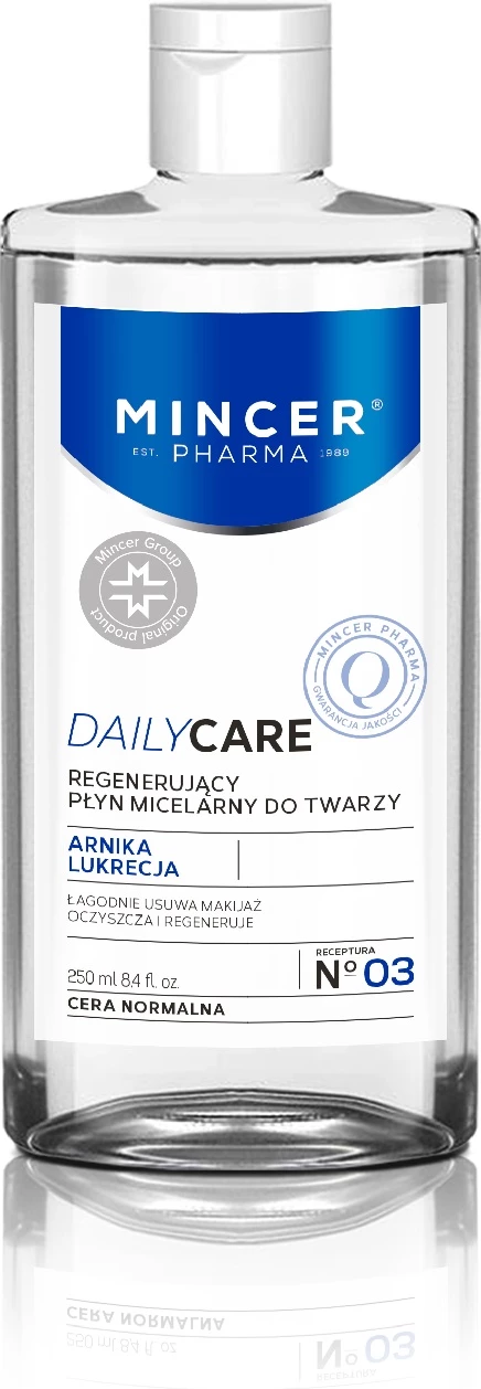 Ujë micelar për fytyrë Mincer Pharma DailyCare Regenerating No.03 për femra, 250ml