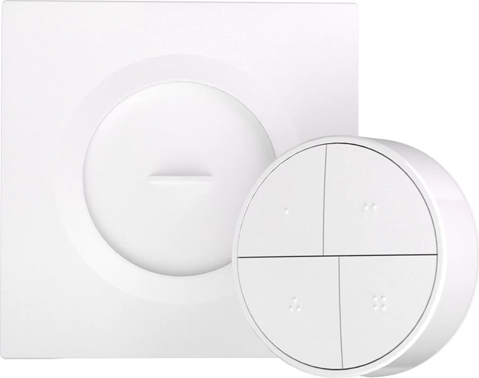 Buton inteligjent pa tela ZigBee, Sonoff, SNZB-01M, 4 taste, eWeLink-Remote, TouchLink, bateri CR2477, i bardhë