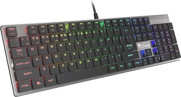 Tastierë Genesis Thor 420, RGB, mekanike, USB, argjendtë