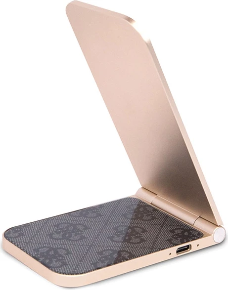 Karikues induktiv i palosshëm 2-në-1, Guess, Pattern MagSafe 4G GUE003428-0, 15W, i zi