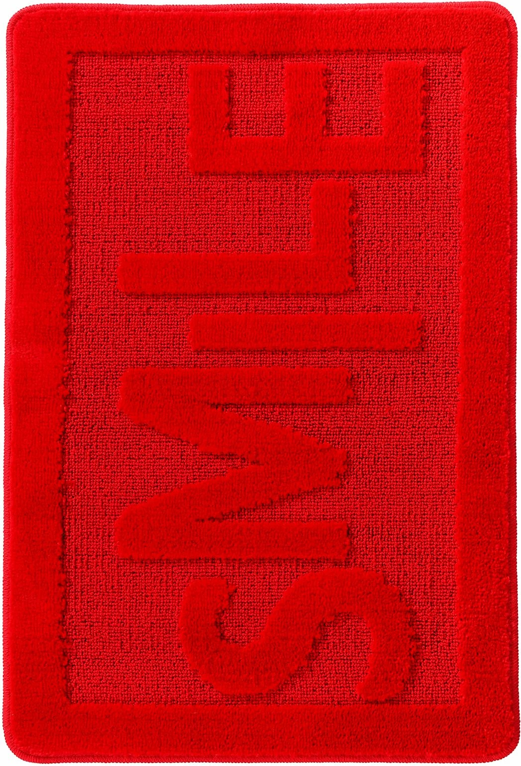Tapet për banjo, i kuq, Mijolnir Smile, 60x100cm