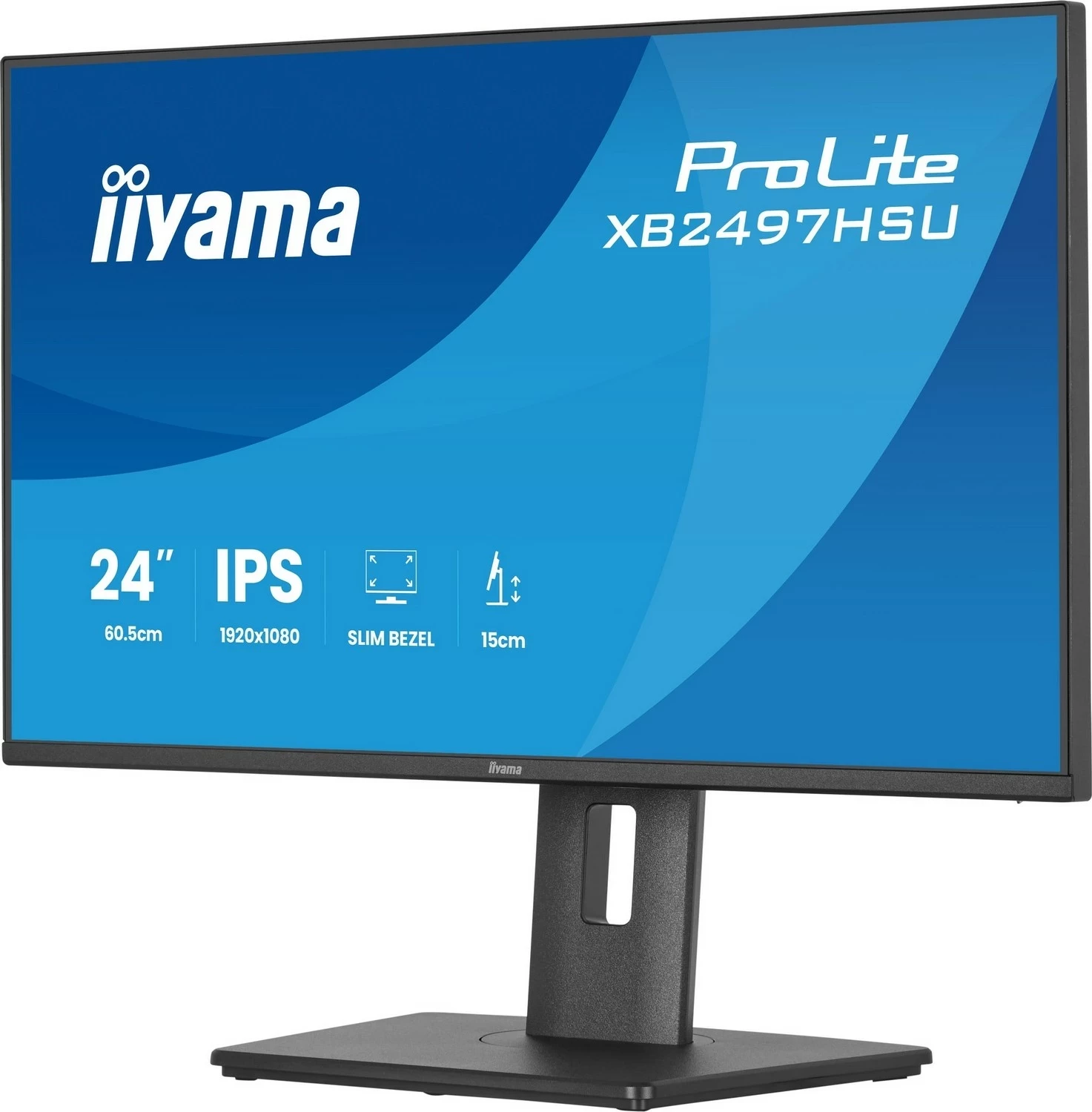 Monitor iiyama XB2497HSU-B1, 23", Full HD, IPS, 120Hz, i zi