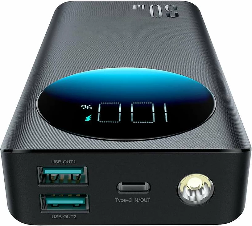 Powerbank Joyroom JR-PBF02, 20000mAh, 30W, me kabllo USB-A në USB-C, e zezë