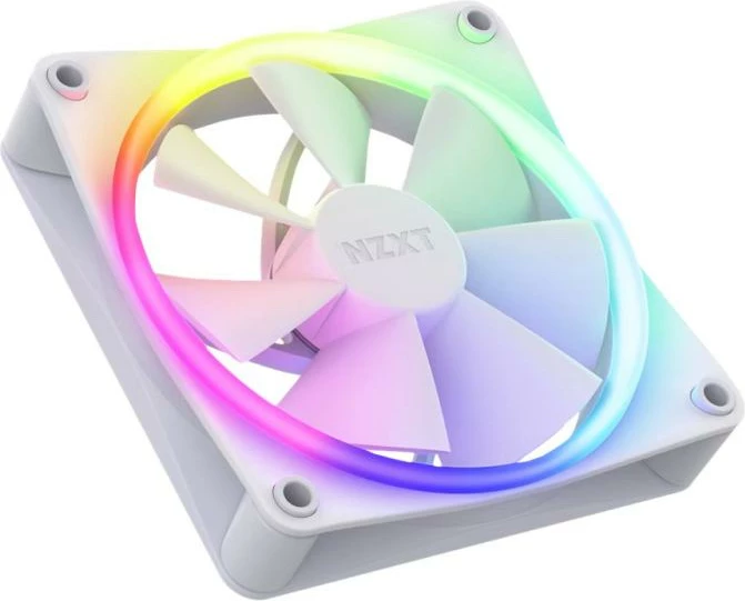 ventilator kasë kompjuteri NZXT F Series F120 RGB 120mm 500rpm 27-32dB (RF-R12TF-W1) i bardhë, set 3 copë