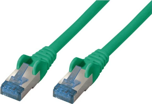 Kabëll rrjeti CAT6a RJ45 S/FTP PiMF 0.5m, Gjelbër