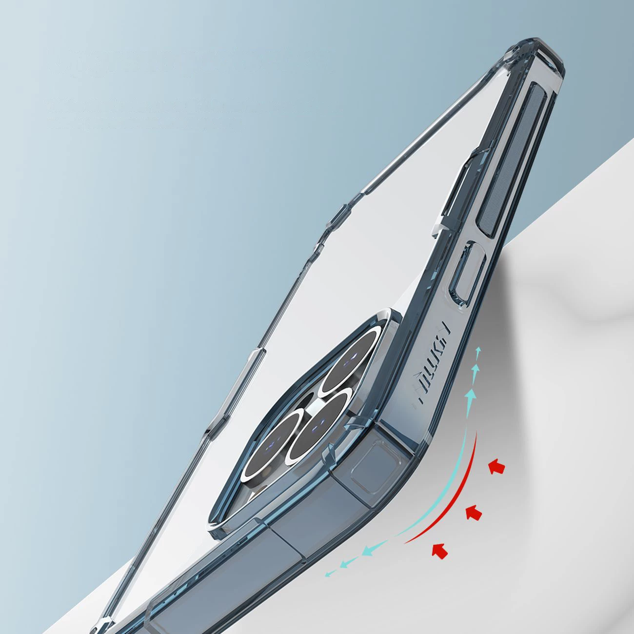 Mbështjellës Nillkin Nature Pro për iPhone 14 Pro Max, Transparent, i bardhë