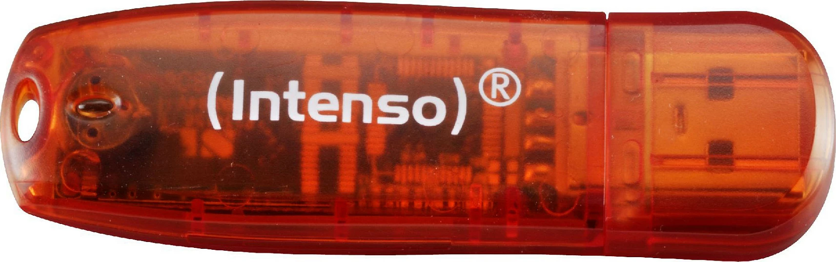 USB memorje Intenso Rainbow, 3x32GB, USB Type-A 2.0, me kapak, transparente (e verdhë/e kuqe/e zezë)