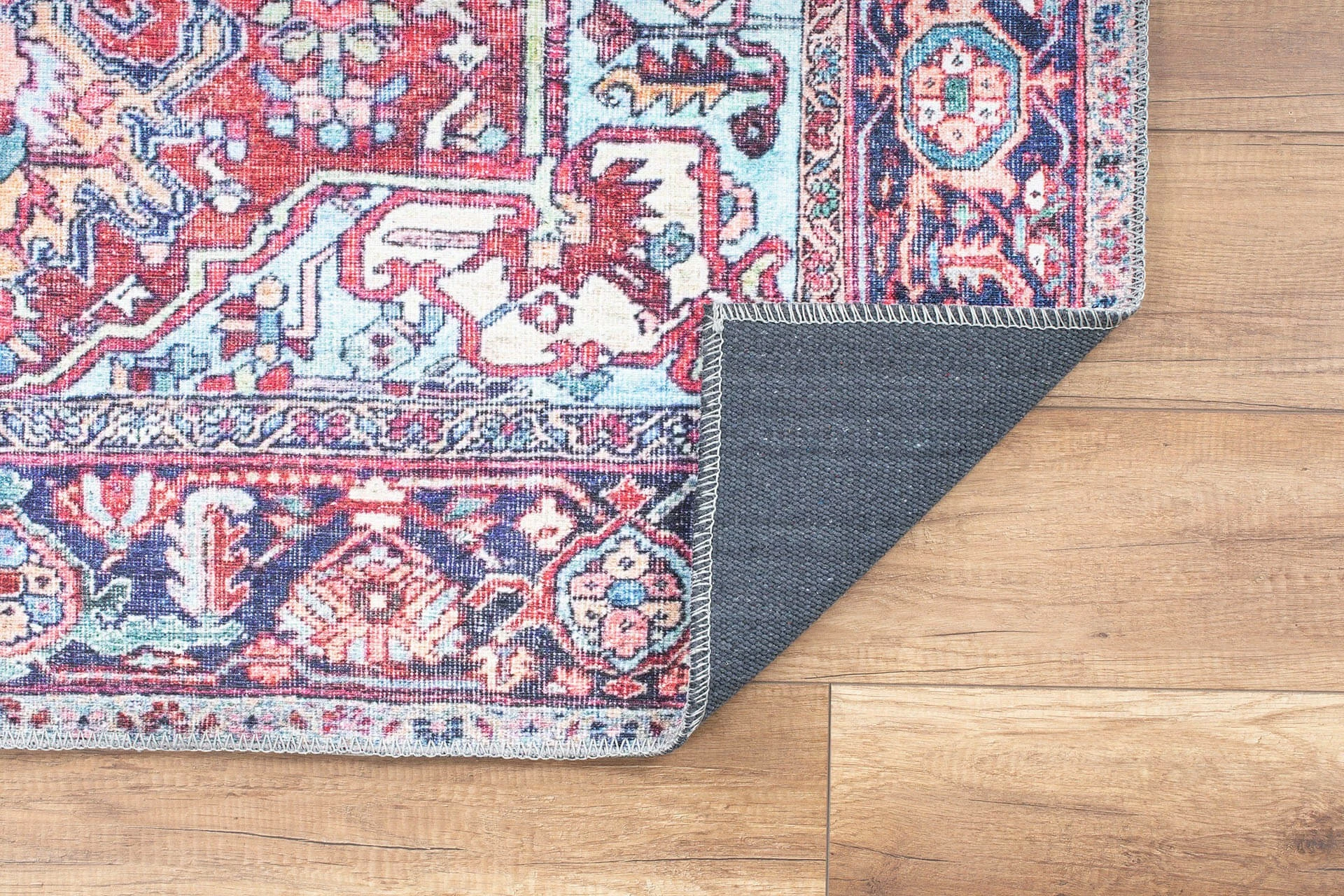 Qilim (210 x 310) Conceptum Hypnose, Blues Chenille - e kuqe e thellë AL 352
