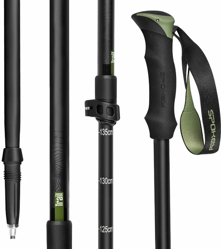 Shkopinj trekking Spokey, unisex, të zinj