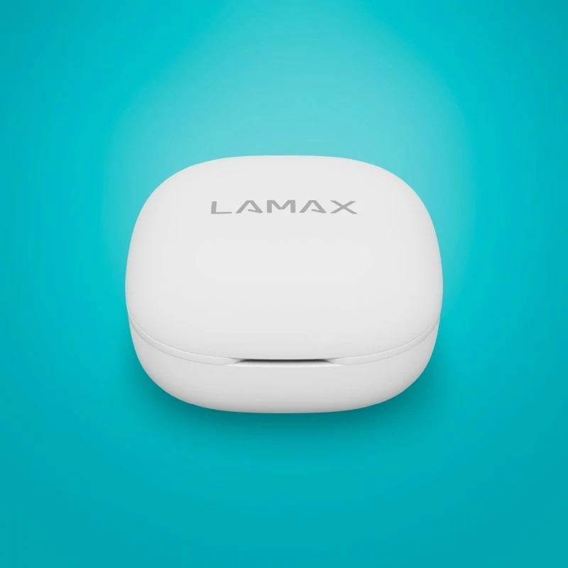 Kufje Lamax Clips1 ANC, wireless, Bluetooth 5.3, 44 orë bateri, të bardha