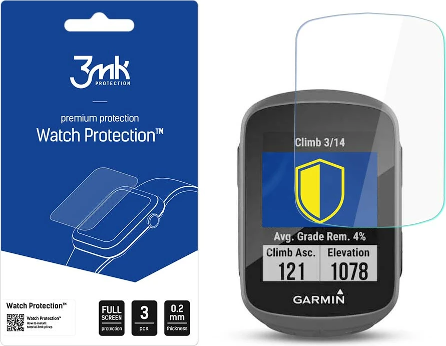 Mbrojtës ekrani 3mk Protection FlexibleGlass për Garmin Edge 130 Plus/130, 3 copë