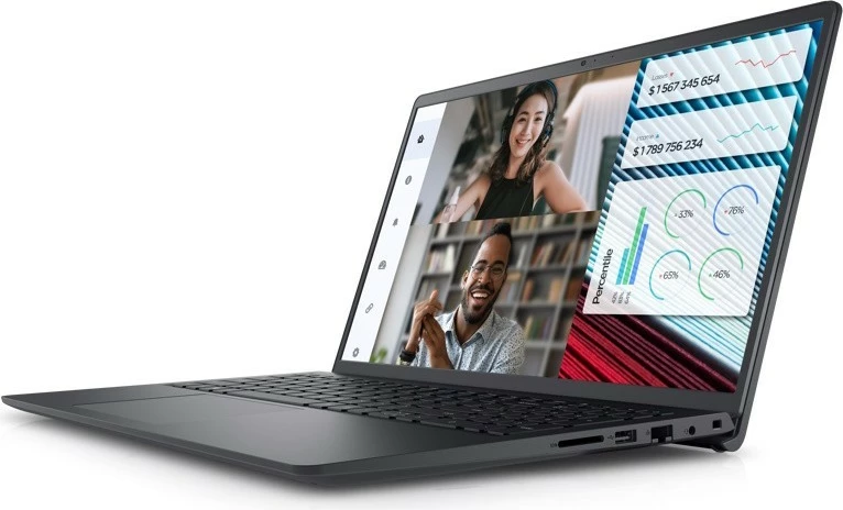 Laptop DELL Vostro 3520 15.6" FHD (Intel Core i7-1255U, 8GB RAM, 512GB SSD, Intel Iris Xe, Fingerprint, Backlight, NoOS, Grey)