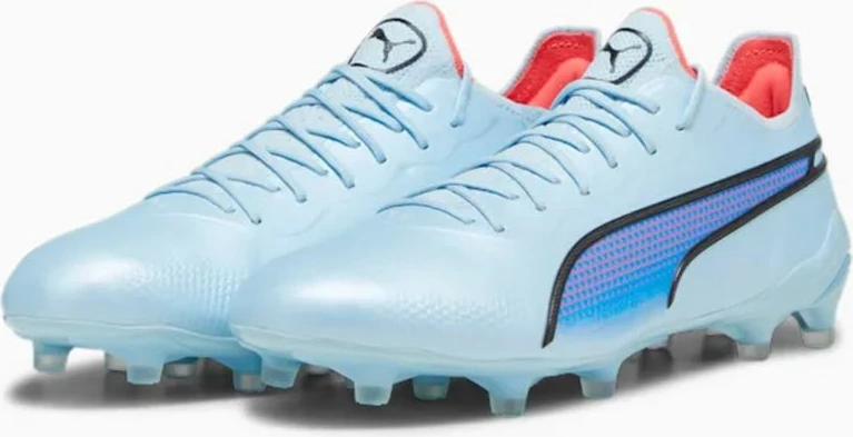 Atlete futbolli për meshkuj Puma King, gri/argjendtë