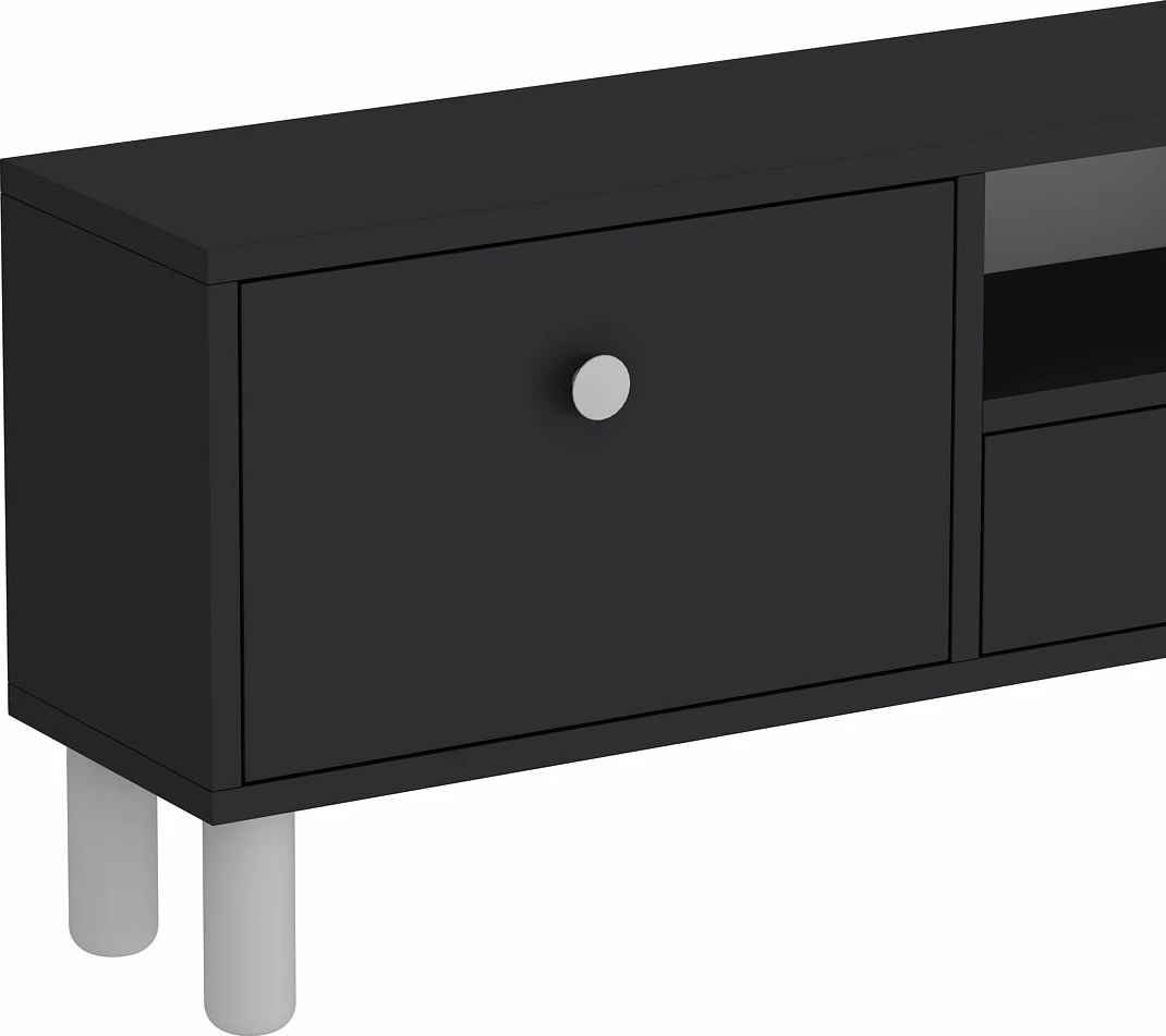 Komodë TV Skye Decor, anthracite, e bardhë, 1310-DROP-1