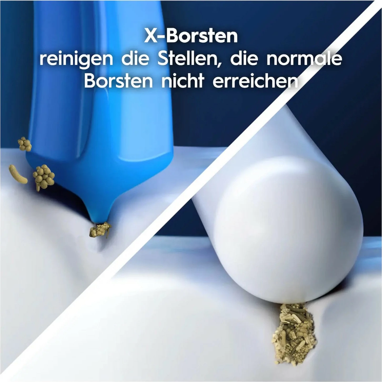 Koka rezervë për furçë dhëmbësh Oral-B CrossAction, 4 copë, e bardhë