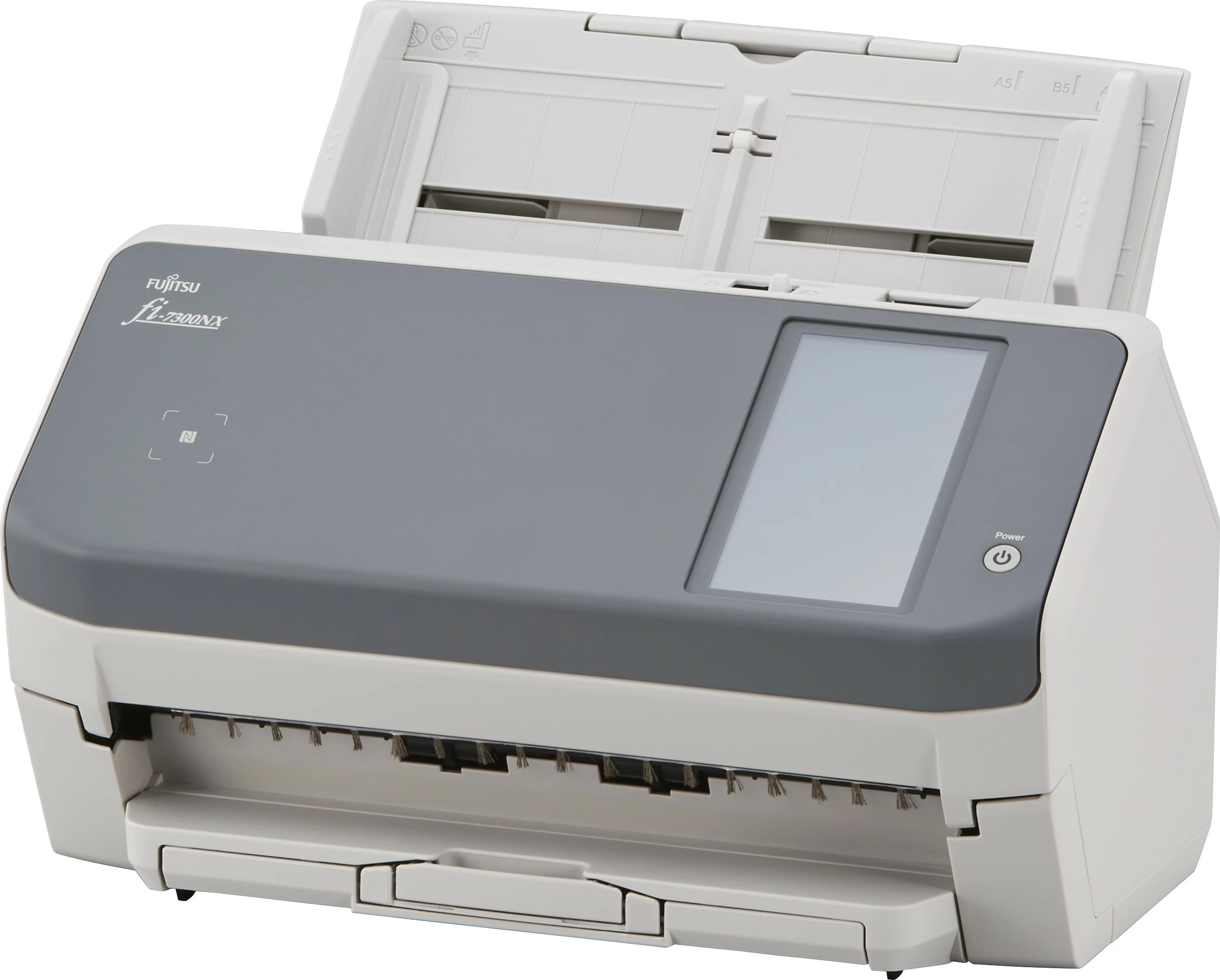 Skaner dokumentesh Ricoh FI-7300NX, ADF 80 fletë, Wi-Fi, Ethernet, USB, ekran me prekje, bardhë/zi