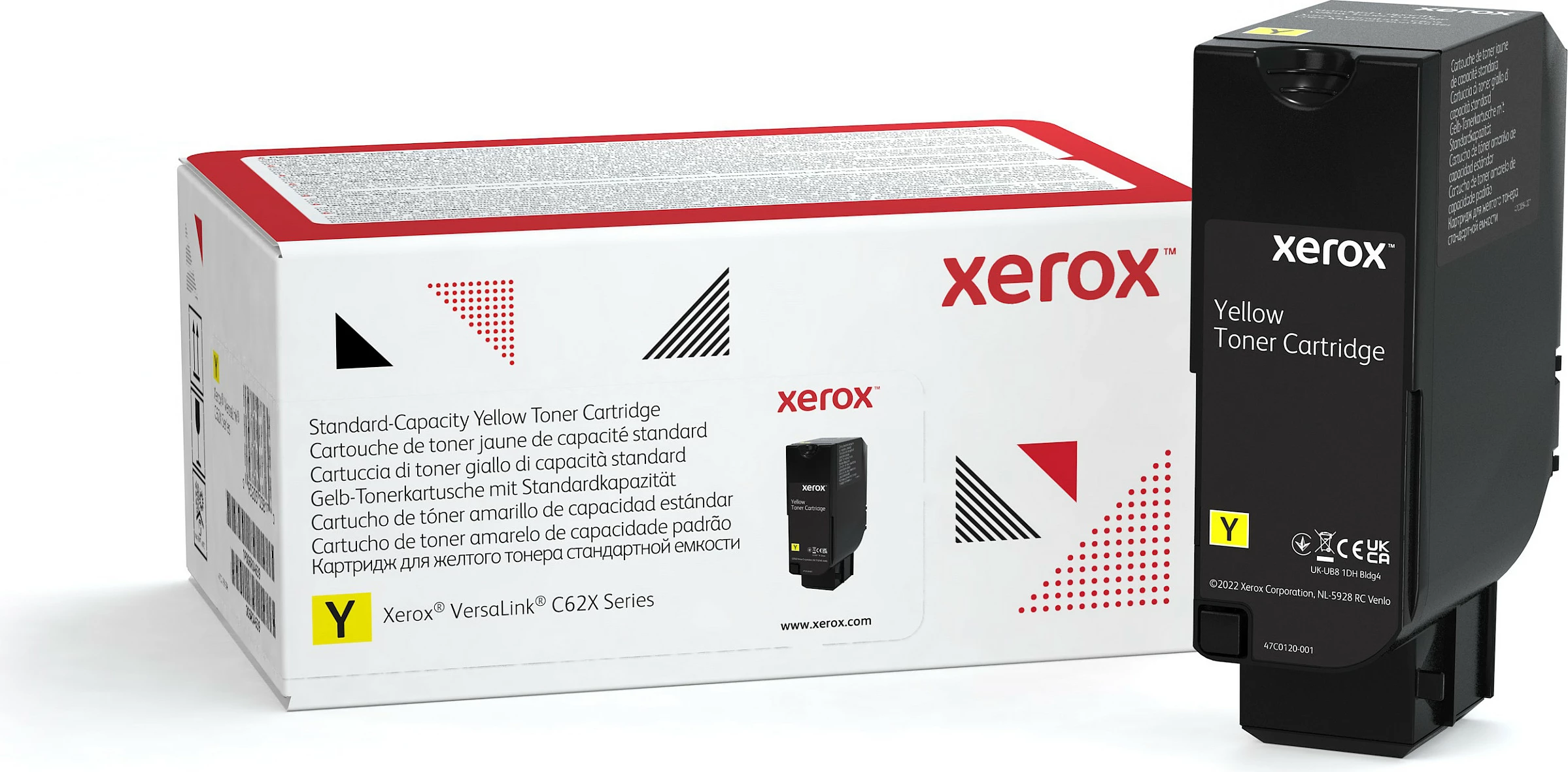 Toner Xerox Genuine 006R04619, Standard Yield, 6000 faqe, për VersaLink C620/C625, Verdhë