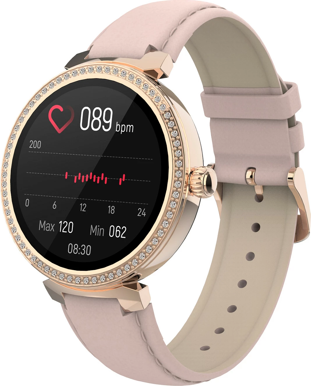 Smartwatch Denver SWC-342RO, 1.2" IPS Touchscreen, Bluetooth, rozë