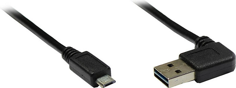 Kabllo USB 2.0 GoodConnections EASY, USB-A në Micro-USB, 2m, e zezë