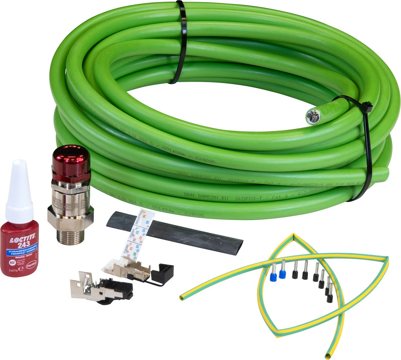 Kabllo rrjeti Axis 01545-001, 95 m, RJ-45 crossover, Cat6, e blinduar, e gjelbër