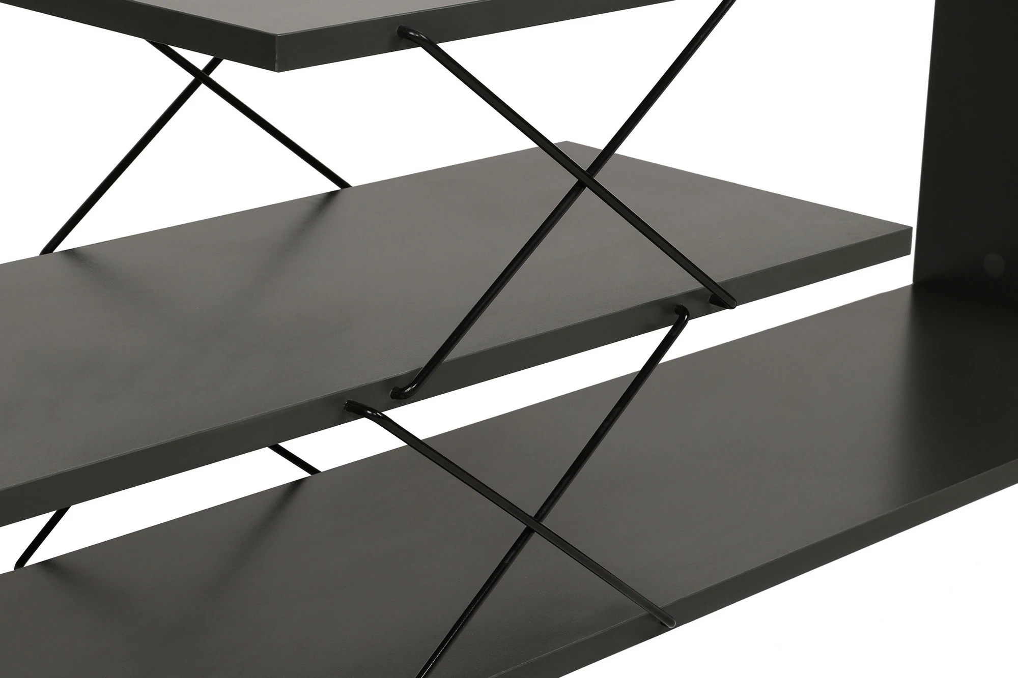 Komodë TV Hanah Home, Zigzag, ngjyrë antracit