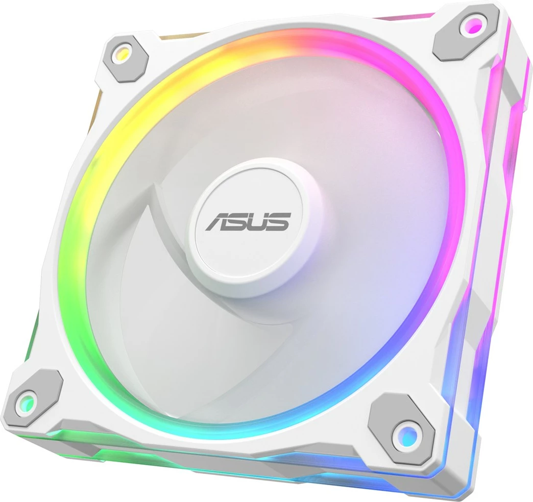 Ventilator kase ASUS Prime MR120 ARGB, 12 cm, i bardhë