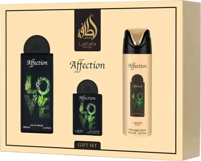 Set Eau de Parfum Lattafa Pride Affection 100ml + 20ml + deodorant 200ml