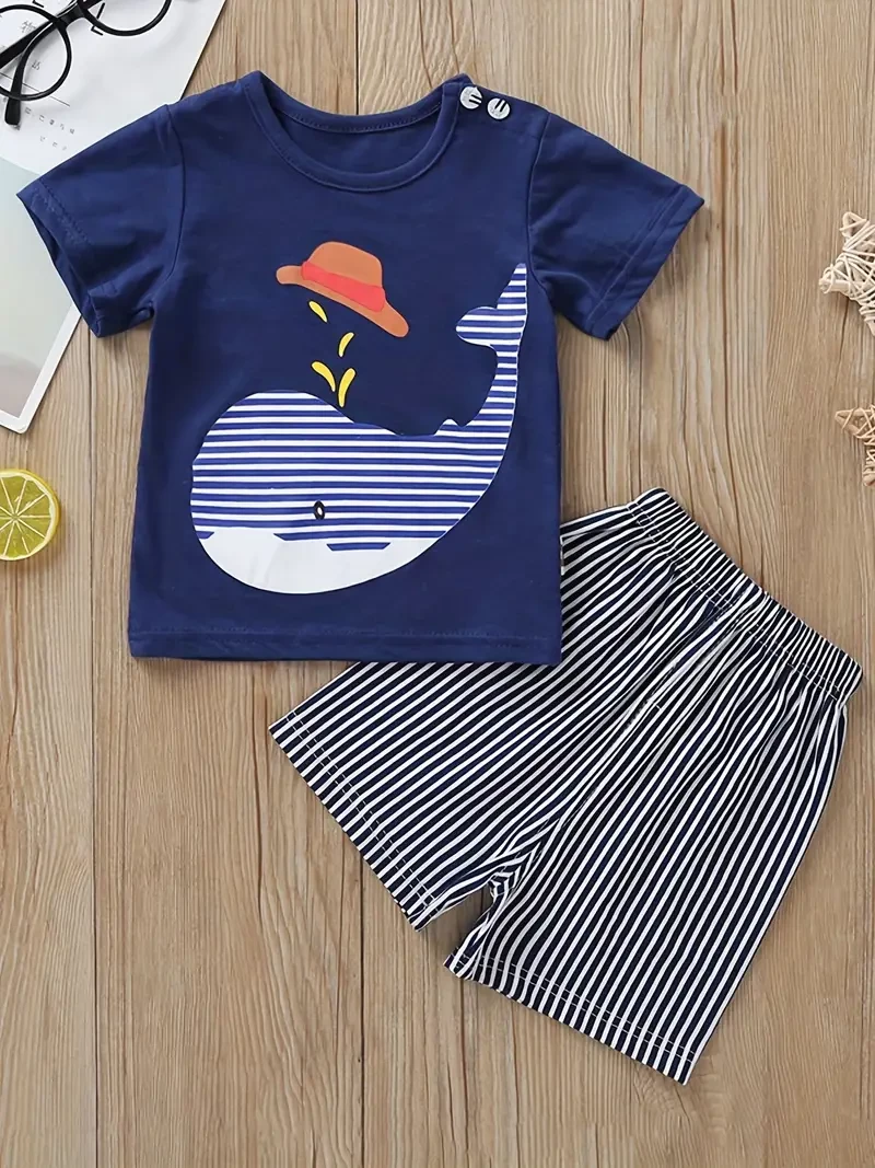 Set veshje për djem MSDKB2, 80, kaltër/ bardhë
