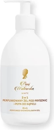 Xhel dushi dhe lëng për banjë 2n1 për femra Pani Walewska White Perfumed, 475ml