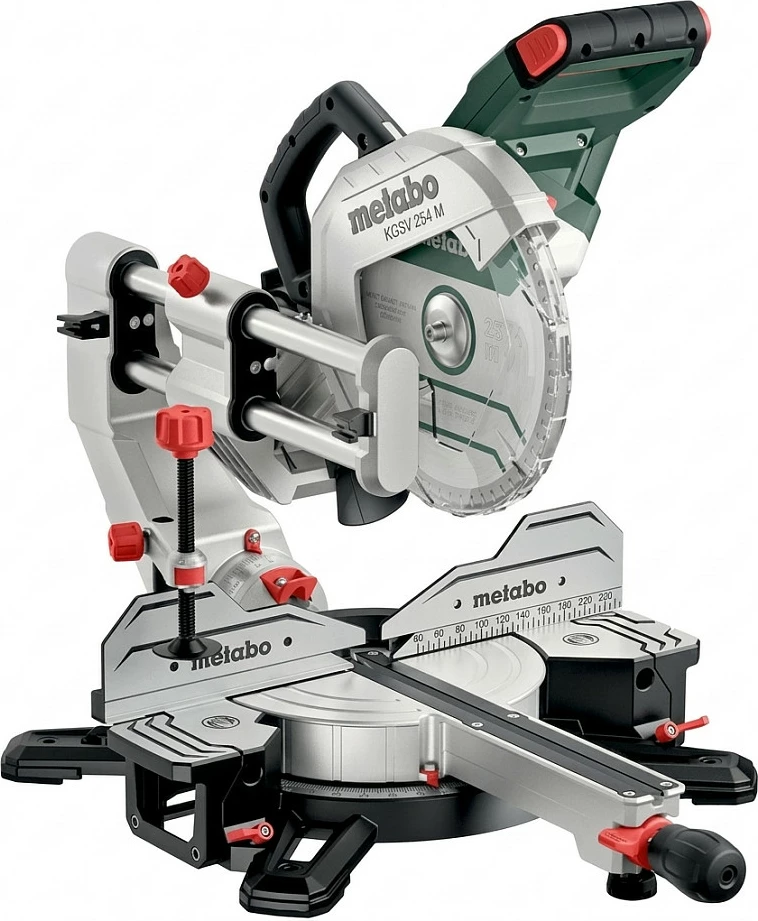 Sharrë këndore Metabo KGS 254 M, me rrëshqitje, disk 254 mm, jeshile/gri