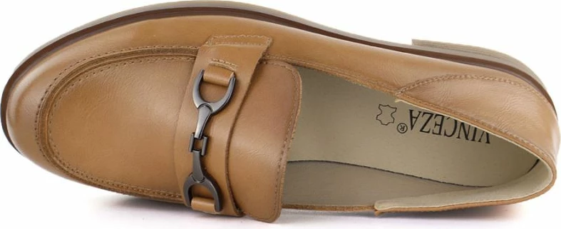 Këpucë lëkure për femra Vinceza 18117, camel