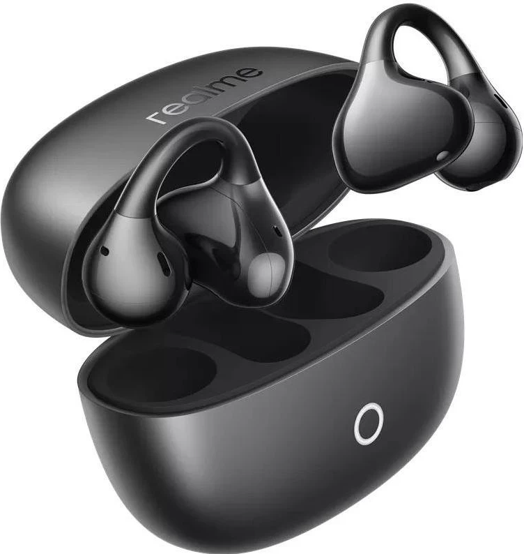 Kufje wireless Realme Buds Clip, Bluetooth 5.4, IP55, mikrofon, të zeza
