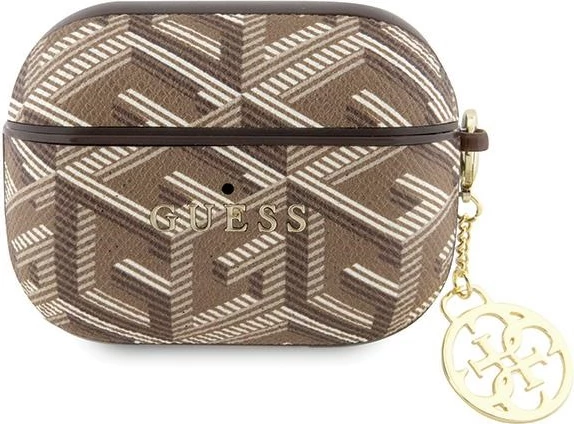 Mbështjellës Guess GCube Charm për AirPods Pro, Kafe